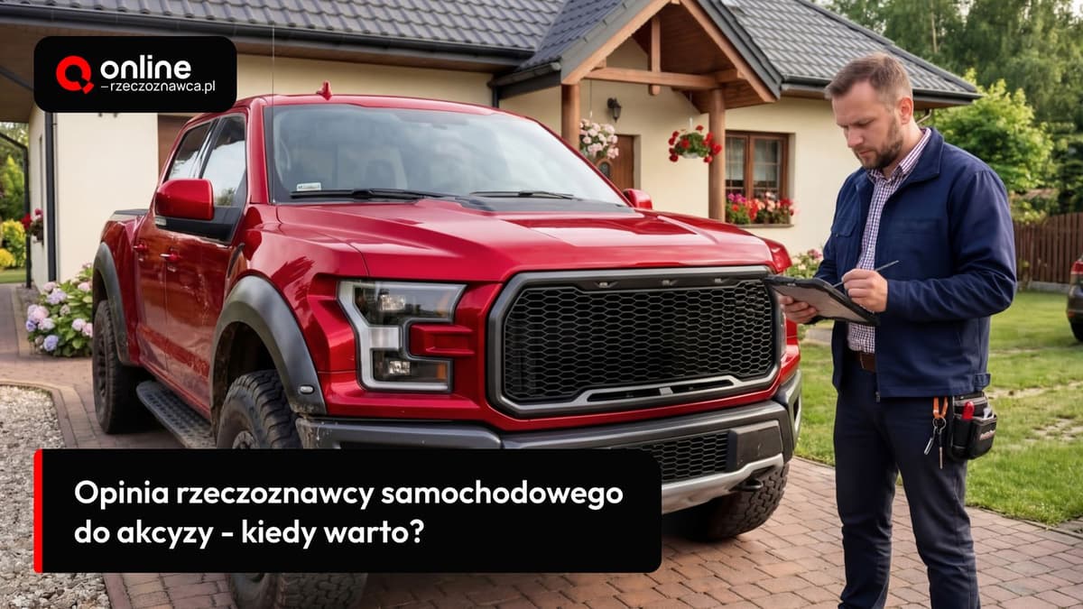 opinia rzeczoznawcy samochodowego do akcyzy